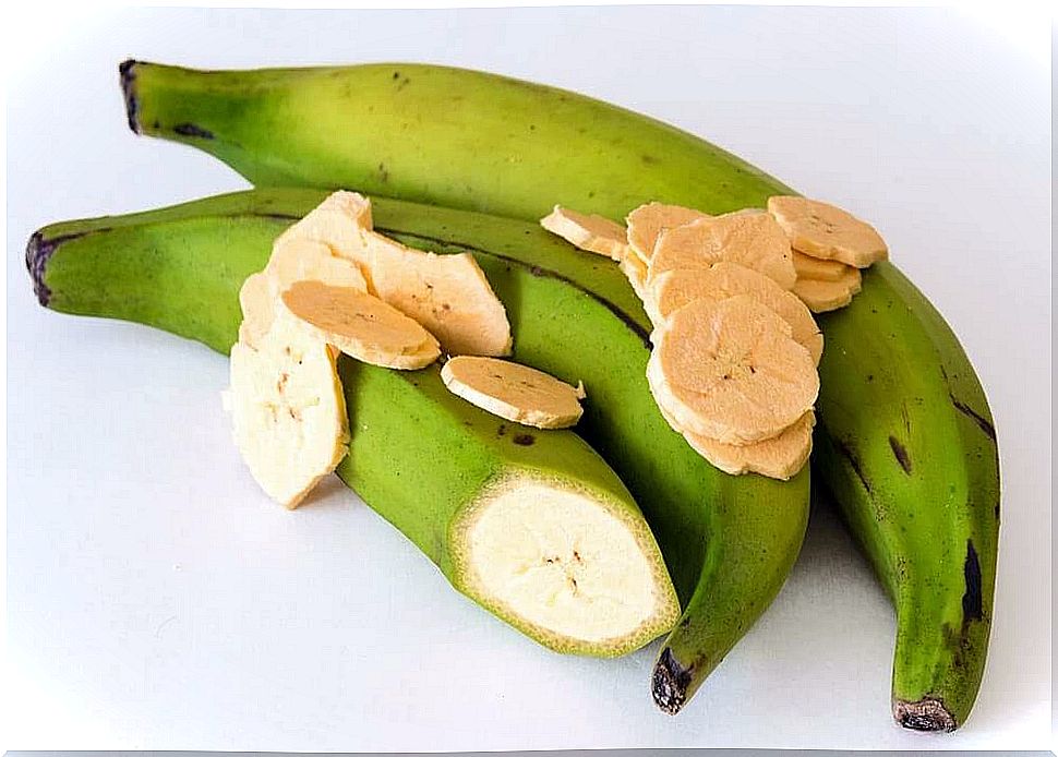 Patacones are made from green bananas