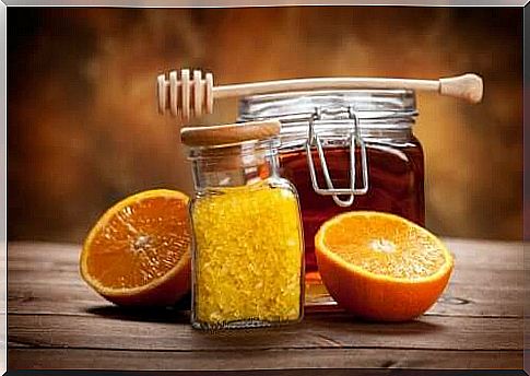 A jar of orange citrus jam