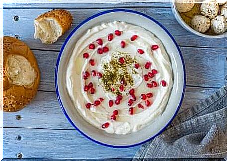 Labneh cheese.