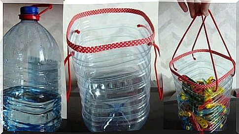 multipurpose containers in recycled plastic packaging