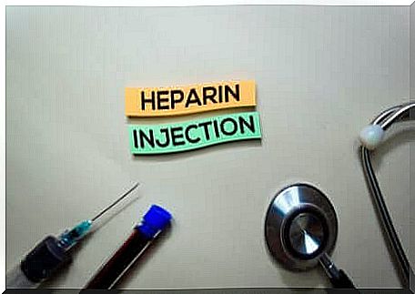 An injection of heparin.