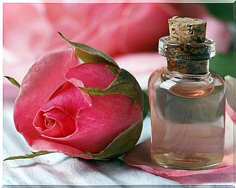 Rose essential oil for your beauty.